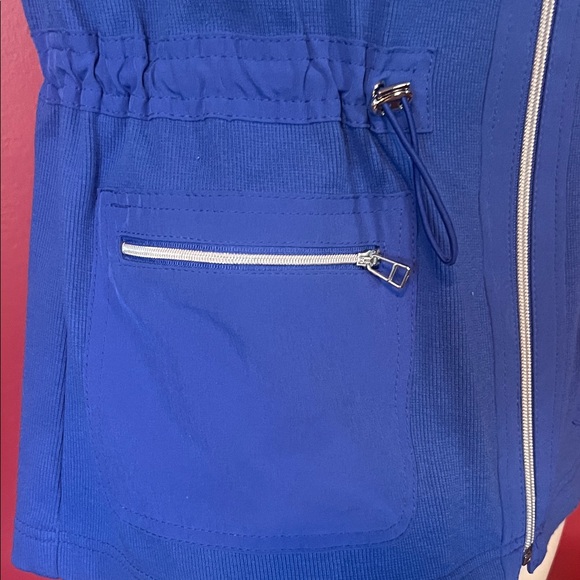 Like new Blue Z energy vest with silver hardware - Picture 6 of 16